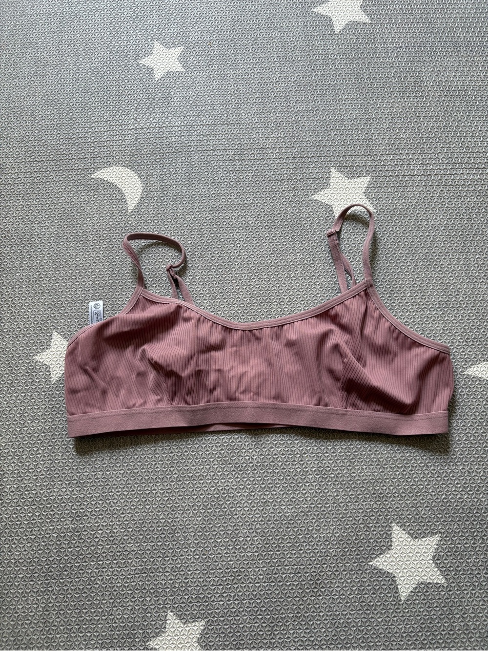 Urban Outfitters Ribbed Bralette - Mauve